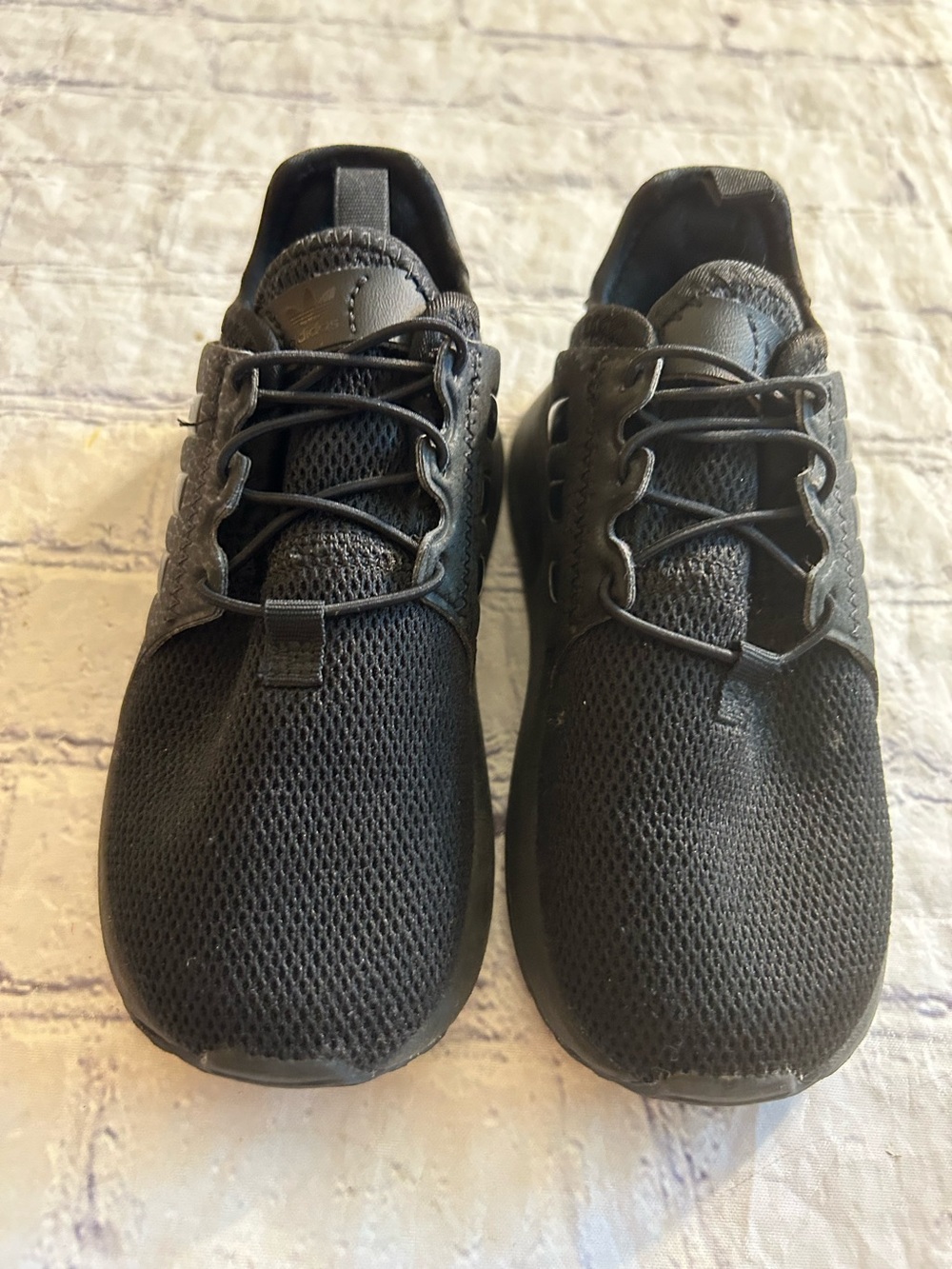 ADIDAS X PLR MESH BLACK LIGHTWEIGHT SNEAKERS EVA MIDSOLE BUNGEE LACE SYSTEM 9K